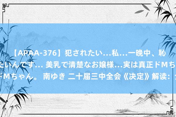 【APAA-376】犯されたい…私…一晩中、恥ずかしい恰好で犯されたいんです… 美乳で清楚なお嬢様…実は真正ドMちゃん。 南ゆき 二十届三中全会《决定》解读：全面深化改立异时局