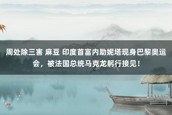 周处除三害 麻豆 印度首富内助妮塔现身巴黎奥运会，被法国总统马克龙躬行接见！